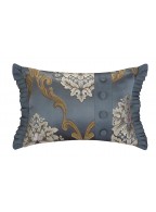 Blue Jacquard Bed Cover Set