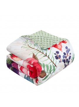 Floral watercolor design bedding