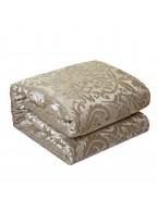 Jacquard Quilt Taupe Set