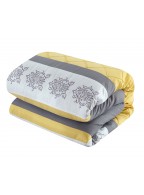 Pleated stitching embroidery bed set