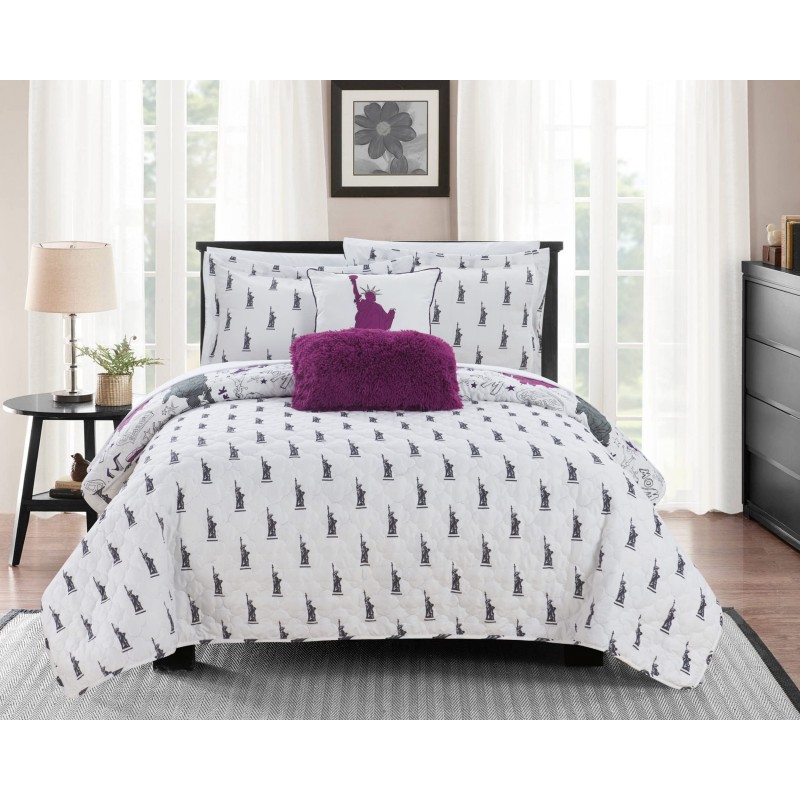 Printed design bedspreads and bedding