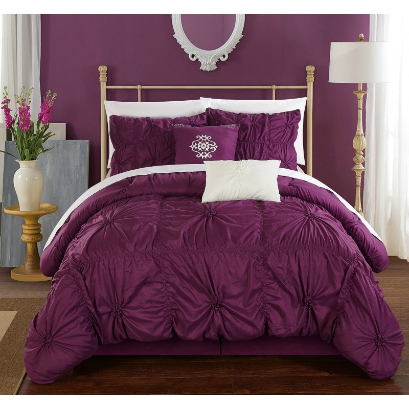 Purple bedding set